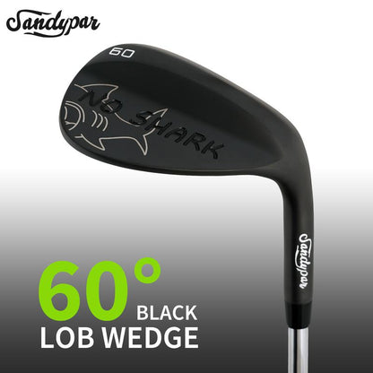 WUDAY Matte Low CG Golf Sand Wedge Loft 52°/56°/60° Laser NO-SHARK Logo CNC Milled Lob Wedge with S.S 431 Stepped Steel Shaft & Anti-Slip Grip Tour Satin Wedge Right Hand