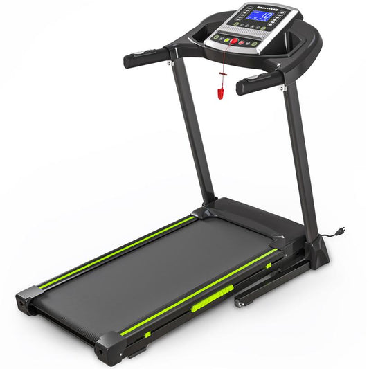 【New Arrival】Folding Treadmills with 41.37"*16.55" Running Beltd, 3.5HP Quiet Walking Pad Treadmill, 0.5-7.5Mph/1-12Kmh,330 Lbs Weight Capacity Four LED Screen Displayincline Treadmill with Handle for Home and Office,