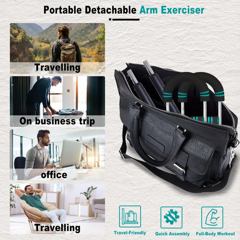 HOTWAVE Arm Trainer, Adjustable Chest Workout Equipment, Arm Trainer for Men, Chest Trainer for Men, Shoulder Muscle Training, Portable Spring Resistance Home Fitness Equipment Tiktokshopblackfriday