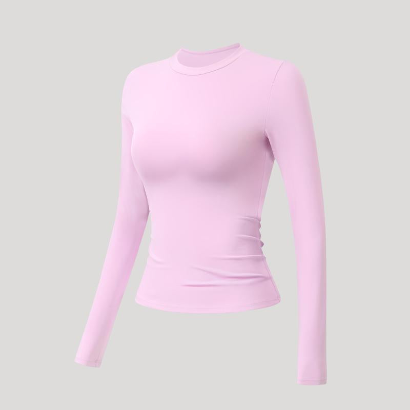 Timeoff 5-Piece Solid Sports Tee Set round Neck Slim Stretchy Ideal for Yoga Gym Workouts Women'S Athletic Wear Sporty Style Clothes Gym Shirts Workout Tops Oversized Gym Shirts Fitness Outfit