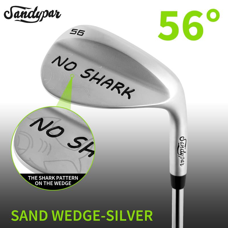 WUDAY Matte Low CG Golf Sand Wedge Loft 52°/56°/60° Laser NO-SHARK Logo CNC Milled Lob Wedge with S.S 431 Stepped Steel Shaft & Anti-Slip Grip Tour Satin Wedge Right Hand