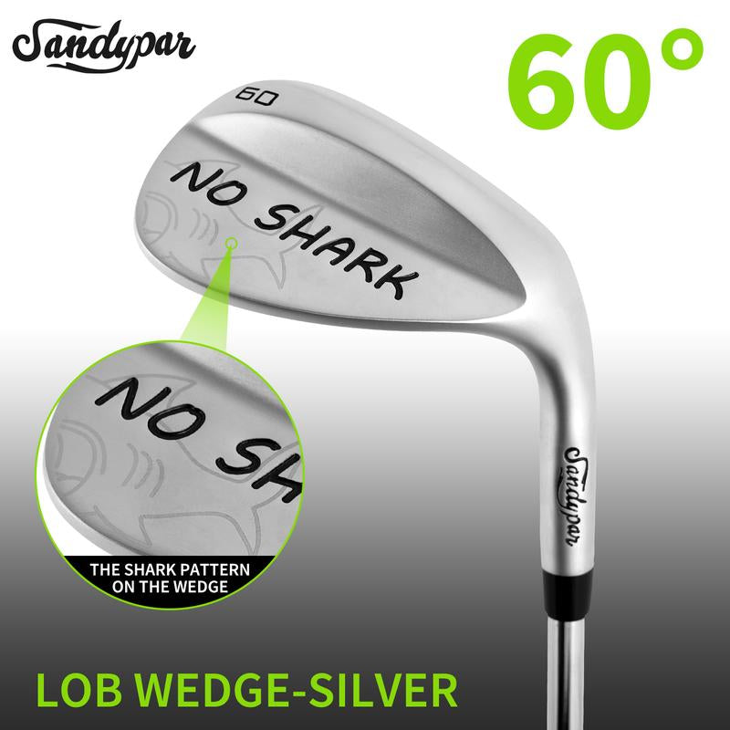 WUDAY Matte Low CG Golf Sand Wedge Loft 52°/56°/60° Laser NO-SHARK Logo CNC Milled Lob Wedge with S.S 431 Stepped Steel Shaft & Anti-Slip Grip Tour Satin Wedge Right Hand